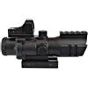 JS-TACTICAL OTTICHE Ottica 4 x 32 + Red Dot reticolo Mil-Dot by JS-Tactical