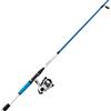 Zebco Roam Spinning Reel e Canna da Pesca Combo, 6 piedi 6 pollici 2 pezzi Canna in fibra di vetro con impugnatura ComfortGrip, Mulinello da pesca in metallo con bobina in alluminio