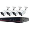 PNI Kit di videosorveglianza AHD PNI House PTZ1500 5 MP - DVR e 4 telecamere di sorv
