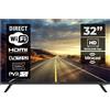Smart TV 32" Elegance - HD Ready (1366×768), Schermo DLED Senza Cornice - Netfli