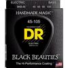 DR BKB-45 Black Beauties Medium 045/105 Muta 4 Corde per Basso Elettrico 045/105