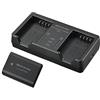 OM SYSTEM Kit SBCX-1 con Batteria Ricaricabile BLX-1 e Caricabatteria Doppio, 2.