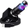 G Webcam 4K Varifocale USB 10X zoom ottico, 5-50 mm Vari-Focus Webcam 4K Ultra H
