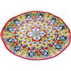 Ad Trend Vassoio Tondo Rian in Melamina D 40 Cm H 2 Cm Rosso Blu
