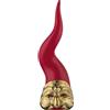 BONGELLI PREZIOSI Corno Pulcinella Oro Rosso 21cm Marmorino