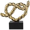 BONGELLI PREZIOSI Nodo Cuore Base Nera Oro 13x15cm Marmorino
