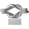 BONGELLI PREZIOSI Nodo Mare Base Bianca Argento 15x12cm Marmorino