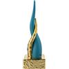 BONGELLI PREZIOSI Cornetto Corni Intrecciati Base Oro Corno Ottanio 20cm Marmorino