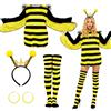 Xerteam Costume da api, cerchietto api orecchini ape costume adulto