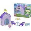 Peppa Pig Peppa's Club Peppas Gelateria giocattolo prescolare, contiene 1 personaggio, 4 accessori, maniglia per il trasporto, dai 3 anni in su, Multi Color, F4387