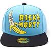 RICK AND MORTY Embroidered Banana Snapback Baseball cap Berretto, Blu (Blue Blue), Taglia Unica Unisex-Adulto