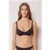 Calzedonia Balconcino Costume Bicolor Embroidery Marrone