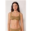 Calzedonia Top Canotta Costume Sophisticated Shine Marrone