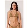 Calzedonia Triangolo Costume Sophisticated Shine Marrone