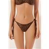 Calzedonia Brasiliana Lacci Costume Wild Animalier Marrone