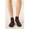 Calzedonia Calzini Corti Senza Elastico In Cotone Marrone