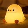 IMMORROSA Luce Notturna Pinguino, Lampada Animale, Morbida Silicone Alimentare, Ricaricabile, Dimmerabile 2 Livelli, Cameretta dei Bambini, ideale Decorazione, Regalo Divertente per Bambini, Bambine e Neonati