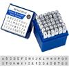BENECREAT 36 Pack(5 mm 3/16) Set di timbri per Lettere e Numeri, Metallo Forato per timbratura - Utensili per Acciaio al Carbonio Duro galvanizzati/Foratura di Metalli, Gioielli, Pelle