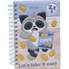 Mr. Wonderful Quaderno A5 Squishy - Lazy Procione - 240 Pagine Bianche FSC
