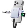 ORICO Lettore di schede magnetico & M.2 SSD Case per iPhone 15/16/17 Pro - 5 in 1 TF/SD 3.0 con NVMe 2230/2242, 10 Gbps USB 3.2 Gen2, PD 100 W - AP42F (verde)
