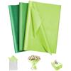 OFFCUP Carta Velina Colorata, 60 Fogli 50 * 35CM, Per Pompon, Fai Da Te, Hobby Creativi, Confezioni Regalo, Riempitivi Per Scatole (Serie Verde)