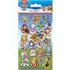 Paper Projects Paw Patrol, adesivi scintillanti riutilizzabili con cuccioli di cuccioli, prodotto con licenza ufficiale, riutilizzabili su superfici non porose