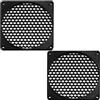 Aerzetix Set di 2 Griglie per Ventola 92x92 mm in plastica Colore Nero