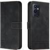 Bravoday Cover per OnePlus 9 PRO 5G / OnePlus 9 PRO 5G, Flip Custodia in Pelle PU Portafoglio Custodia per OnePlus 9 PRO 5G / OnePlus 9 PRO 5G, con Slot per Schede, Nero