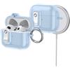 ORICO Custodia per AirPods 3ª Generazione con Supporto, Ricarica MagSafe e Coperchio Magnetico, Potente Protezione Anti-caduta, Blu-CP33