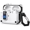 ORICO Custodia ORICO AirPods Pro 2/1: Anticurto, apertura a un pulsante, chiusura magnetica, bianca con moschettone (2022/2019)