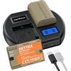 AKTTKA LP-E6/LP-E6N Batteria,Caricabatterie 18W con 2 Batterie di Ricambio (3000mAh) Compatibile con Canon LP-E6/LP-E6N e EOS 5D Mark II/III/IV, 6D, 6D Mark II, 7D, 7D Mark II, 60D, 70D, 80D, 90D