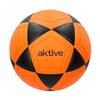 AKTIVE Pallone da calcio indoor in PVC 230-250 grammi D18 cm taglia 3, colore arancione e nero, resistente e durevole, ideale per allenamento all'aperto, sport e pallone da calcio