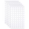 OFFCUP Nastro Trasparente Rotondo, 350Pcs 10mm Nastro Biadesivo, Biadesivo Extra Forte con riutilizzabile e lavabile, Puntine Adesive Trasparenti, Biadesivi Trasparente per foto soggiorno cucina