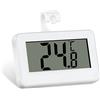 OFFCUP Termometro Frigorifero, 1Pcs Termometro Digitale per Frigorifero, Termometro per Frigorifero con Display LCD di Facile Lettura e Gancio, Termometri per Frigorifero per Casa, Caffetterie