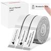 NIIMBOT Etichette termiche autoadesive, 14 x 40 mm, carta termica compatibile con la stampante per etichette D110 D11 D101, 160 etichette (confezione da 3 rotoli, trasparente)