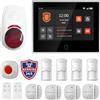 Wolf Guard antifurto allarme casa domestico con touch screen da 7 pollici, sistema di sicurezza intelligente 4G + WiFi con controllo tramite app Tuya, rilevatore di movimento (WT4F-W03)
