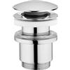 Schläfer 4051002 | Piletta Click Clack per Scarico Lavabo Bagno e Bidet Senza Troppopieno, Scarico Universale Pop-up, Misure 1 1/4, Finitura Ottone Cromato
