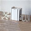 IWA Concept | Allah (SWT) e Mohammad (PBUH) Fermalibri in metallo | Decorazioni per la casa per regali Ramadan | Decorazioni Eid | Regalo islamico Ramadan Eid |
