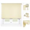 Blindecor Ara Premium | Tenda traslucida tinta unita di alta qualità - Beige, 140 x 190 cm (Larghezza x Altezza) | Dimensioni del tessuto 137 x 185 cm - Tenda avvolgibile qualità premium