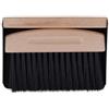 Relaxdays Kit Raccogli Briciole, Set Scopetta e Paletta per Tavolo Cucina, Set Magnetico, Metallo e Legno, Nero Marrone