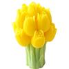 Cereria Di Giorgio - Candela a forma di mazzolino di tulipani - Colore Senape - Lavorazione artigianale - Spring Collection - Con sacchetto regalo - Made in Italy