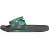adidas Unisex - Adulto Adilette Shower Minecraft Slides Sandal, Grey Four/Green, 43 EU