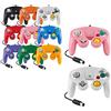 FAIRY TAIL & GLITZER FEE Gamepad Joypad - Controller per Game Cube bianco e switch cablati, colore: Bianco/Rosa