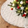 Lanpn Tappeto sotto Albero di Natale Copribase Albero 150cm, Extra Grande Copertura Base Tappetino Copri Base Piede Gonna per la Decorazioni per Interni per Feste Invernali in casa (Beige)