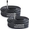 YunSCM 2PCS 35/43-622 28 pollice / 700c Camera d'aria 700x35/38/40/42/43c FV48mm Valve Compatibile bike Camere d'aria 700x35C 700x38C 700x40C 700x42C 700x43C