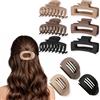 M Marie Madeleine Emporium Marie Madeleine Pinze per Capelli Donna, Set di 9 Pinze per Capelli nei Toni Marroni, Accessori per Capelli per Bambine e Adolescenti, Pinze Francesi, Grandi, Resistenti e Antiscivolo (Imposta D)