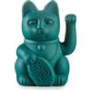 Donkey Gatto della fortuna / maneki neko, Plastica, verde., ca. 15 x 10,5 cm