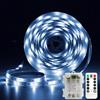 YeahBoom Striscia LED 2M,Luci LED con 8 Modalità,Autoadesiva Striscia LED con Timer Telecomando,Alimentata a Batteria,per Decorare Bar,Festa,Cucina Casa,Gaming Room