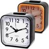 Sveglia Analogica In Legno Di Faggio - Orologio Da Tavolo Retrò Con Funzione Snooze E Luce Notturna - Silenzioso E Naturale - 9,6 X 4,3 X 10 Cm - 2