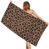 Newhomestyle Telo mare leopardato, stampa ghepardo, asciugamano da bagno assorbente ad asciugatura rapida, per donne e ragazze, sottile e leggero, per viaggi, yoga, nuoto, spa, 77 x 153 cm